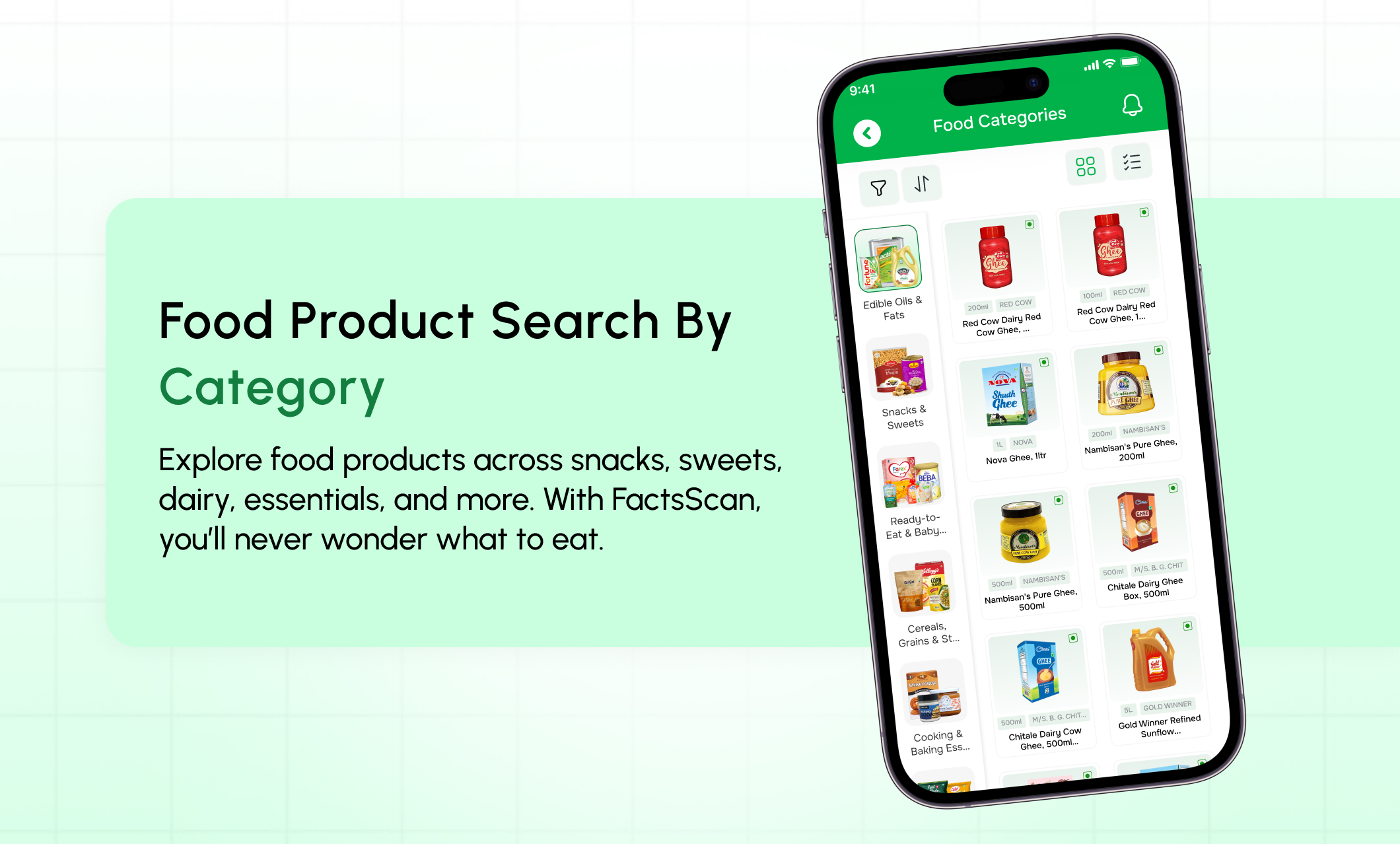 05 Food Product Search by Category