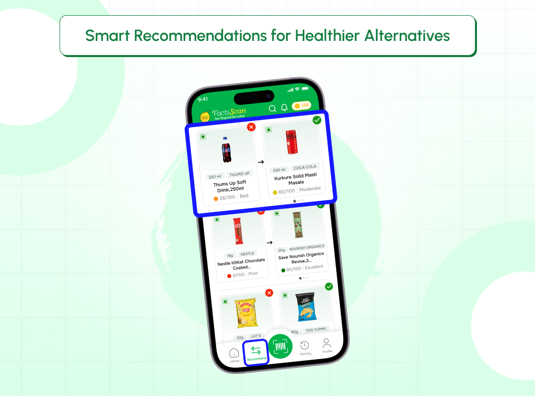 Smart Recommendations for Healthier Alternatives