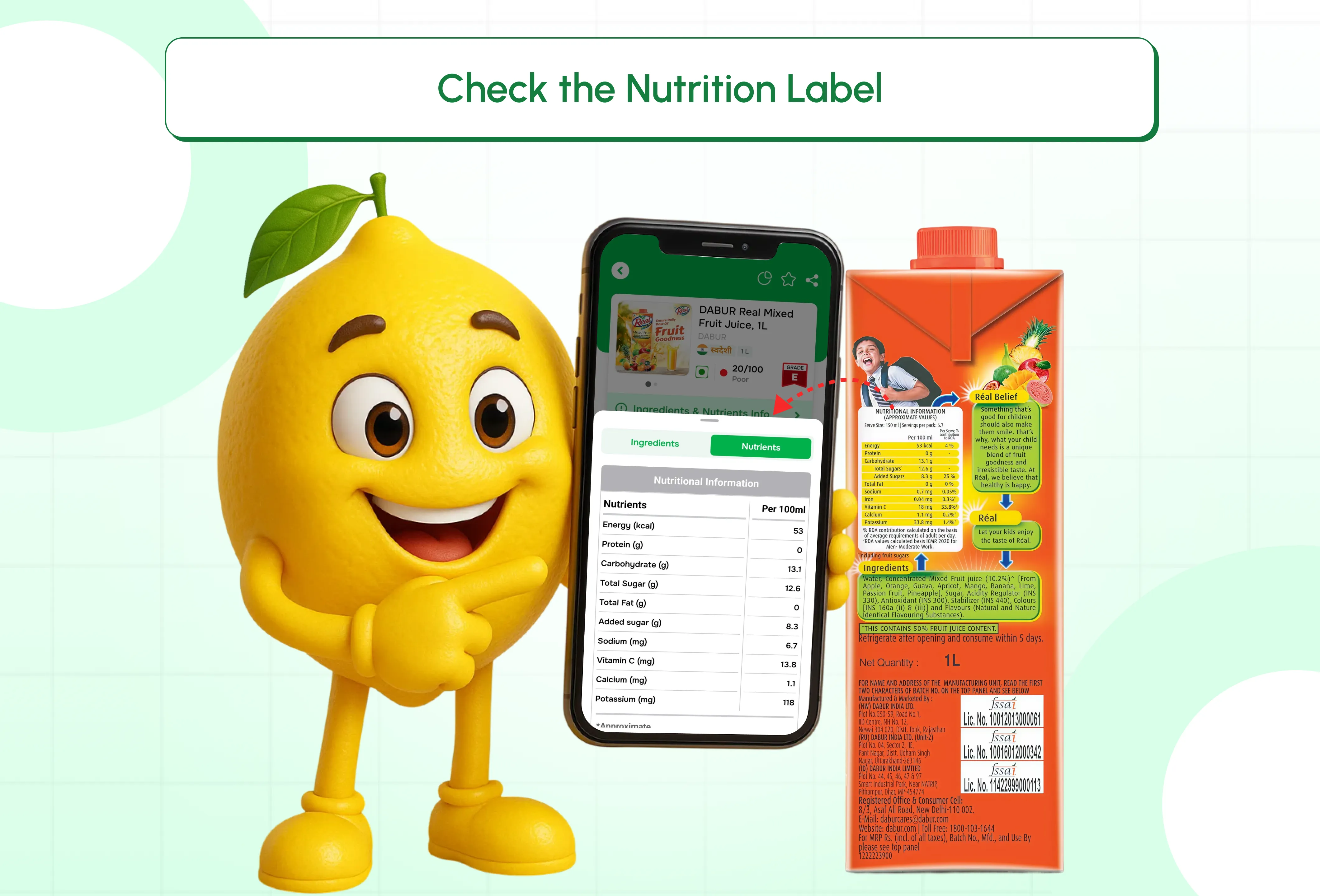 Check the Nutrition Label in Seconds