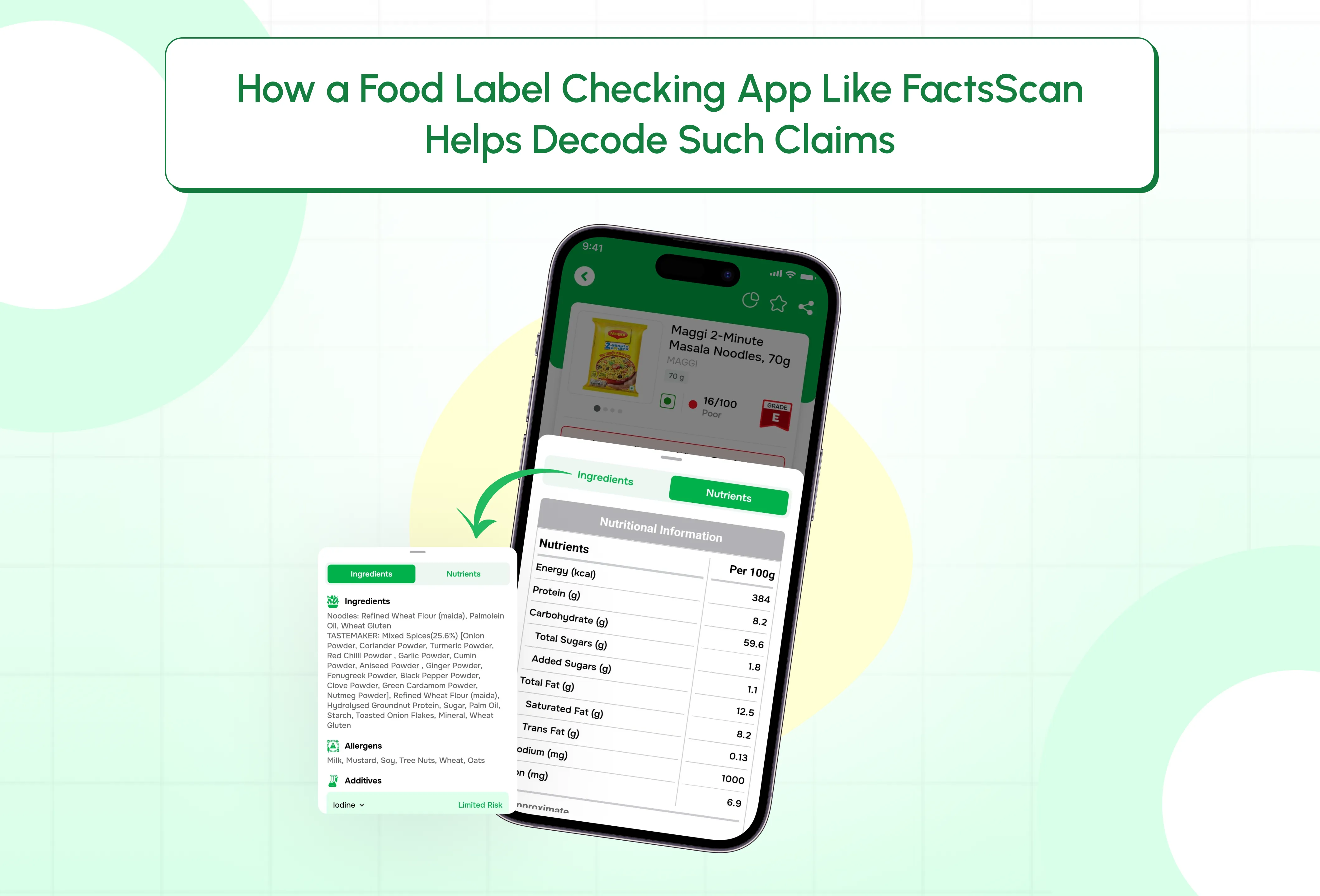 How a Food Label Checking App Like FactsScan Helps Track Intake