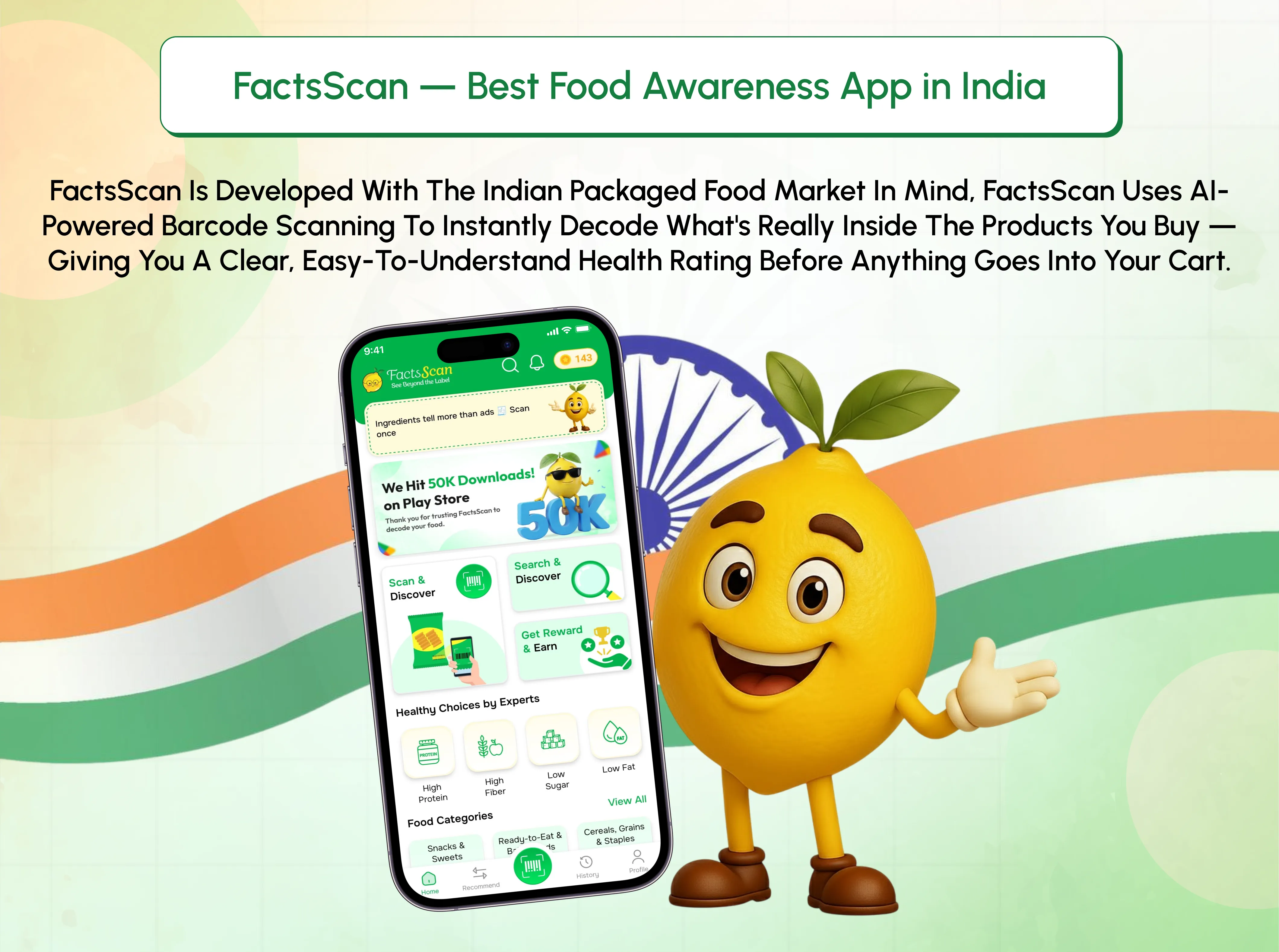 FactsScan — Best Food Awareness App in India